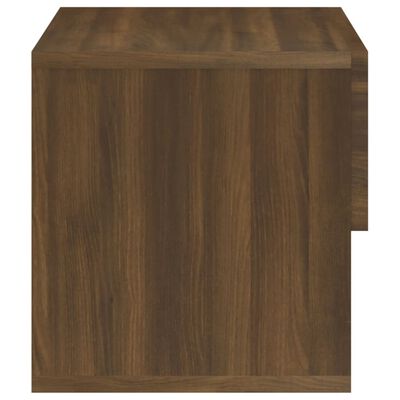 vidaXL Tables de chevet murales 2 pcs Chêne marron