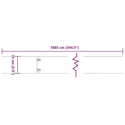 vidaXL Bordures de pelouse 10 pcs 15x103 cm acier corten flexible