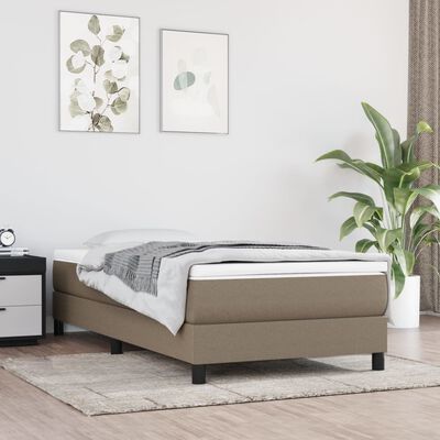 vidaXL Cadre de lit Taupe 80x200 cm Tissu