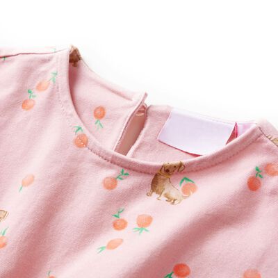 Robe pour enfants avec cordon orange clair 104