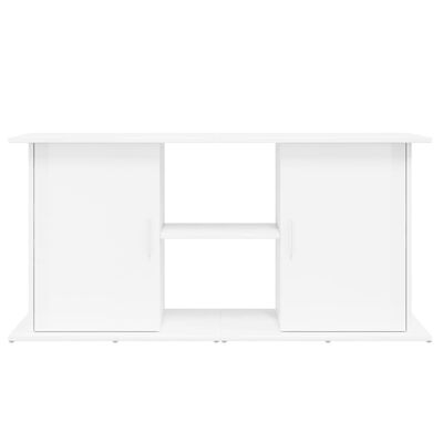 vidaXL Support d'aquarium blanc brillant 121x41x58cm bois d'ingénierie