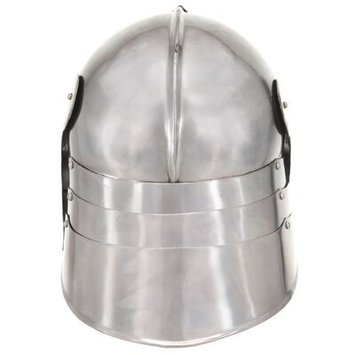 vidaXL Casque de chevalier médiéval antique pour GN Argenté Acier