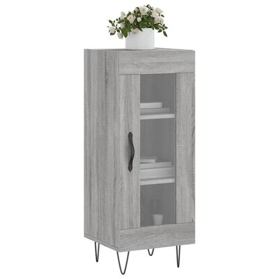 vidaXL Buffet Sonoma gris 34,5x34x90 cm Bois d'ingénierie