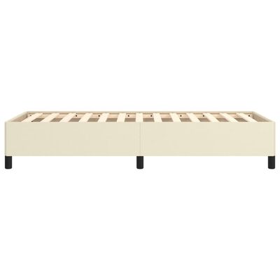 vidaXL Cadre de lit sans matelas crème 90x190 cm similicuir