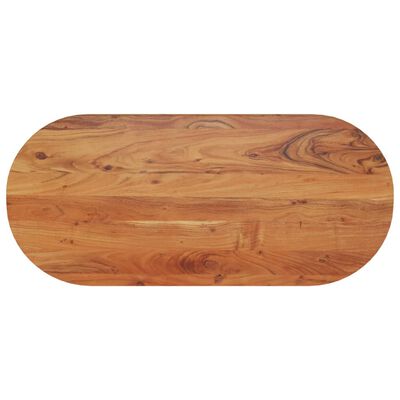 vidaXL Dessus de table 110x50x2,5 cm ovale bois massif d'acacia