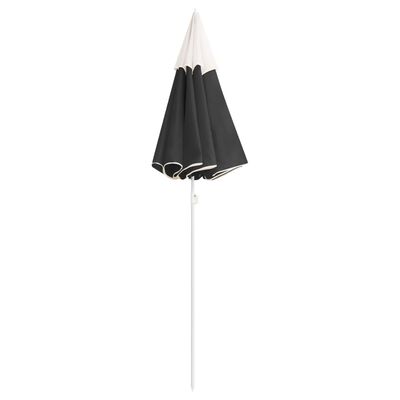 vidaXL Parasol de jardin avec mât en acier anthracite 180 cm