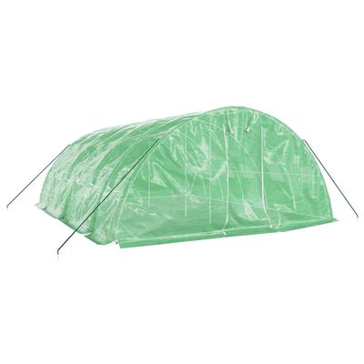 vidaXL Serre avec cadre en acier vert 30 m² 6x5x2,3 m