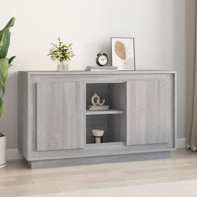 vidaXL Buffet sonoma gris 102x35x60 cm bois d'ingénierie