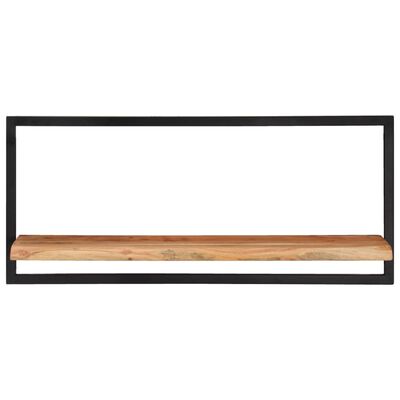 vidaXL Étagères murales 2 pcs 80x25x35 cm Bois d'acacia et acier