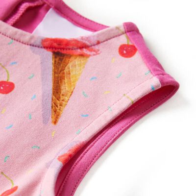 Robe pour enfants rose vif 104