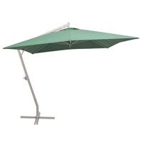 vidaXL Parasol 300 x 300 cm Poteau en Aluminium Vert