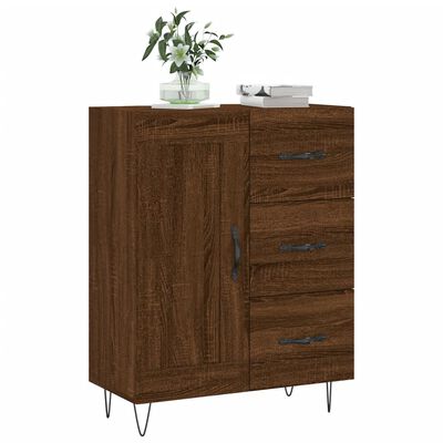 vidaXL Buffet chêne marron 69,5x34x90 cm bois d'ingénierie