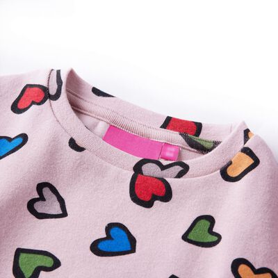 Sweatshirt pour enfants rose 116