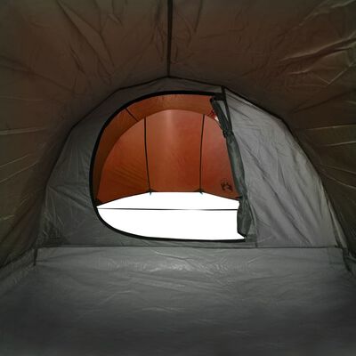 vidaXL Tente de camping tunnel 4 personnes orange imperméable