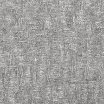 vidaXL Tête de lit avec oreilles Gris clair 103x23x78/88 cm Tissu