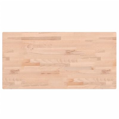 vidaXL Comptoir de salle de bain 80x40x1,5 cm bois massif de hêtre