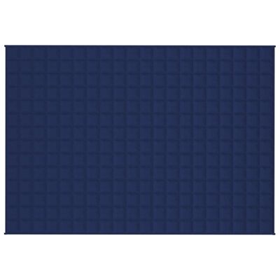 vidaXL Couverture lestée Bleu 140x200 cm 10 kg Tissu