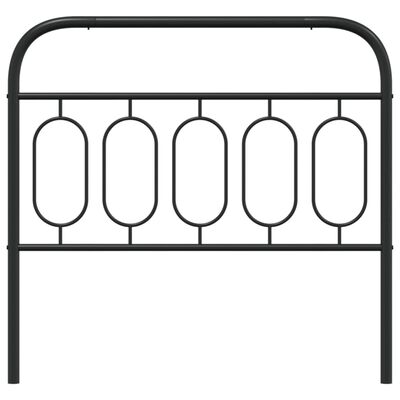 vidaXL Tête de lit métal noir 100 cm