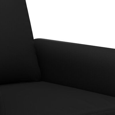 vidaXL Fauteuil Noir 60 cm Similicuir