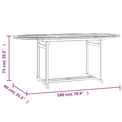 vidaXL Ensemble à manger de jardin 9 pcs Bois de teck solide