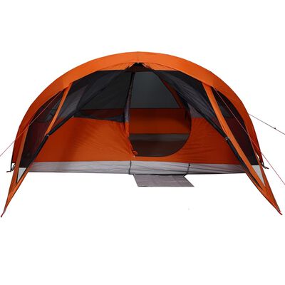 vidaXL Tente de cabine familiale 6 personnes gris orange imperméable