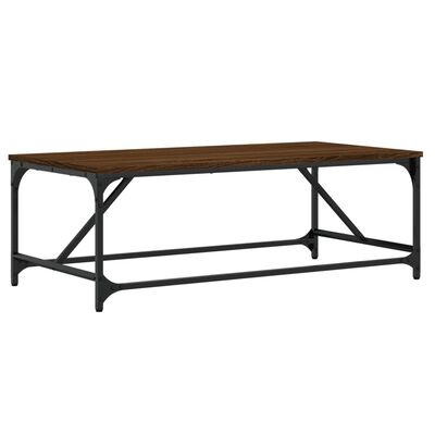 vidaXL Table basse Chêne marron 100x50x35 cm Bois d'ingénierie