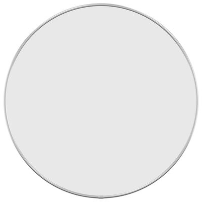 vidaXL Miroir mural Argenté Ø 50 cm Rond