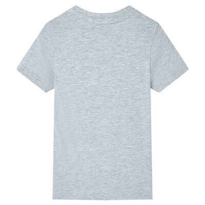 T-shirt pour enfants avec manches courtes gris 140