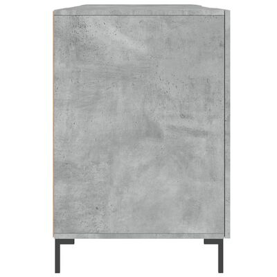 vidaXL Bureau gris béton 140x50x75 cm bois d'ingénierie