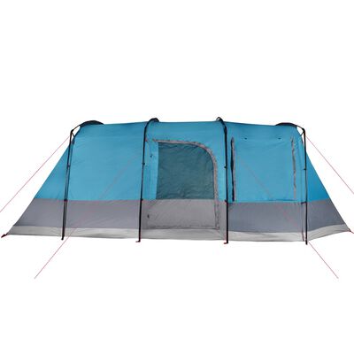 vidaXL Tente de camping tunnel 4 personnes bleu imperméable