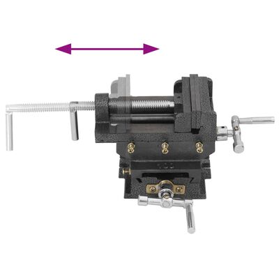 vidaXL Étau de perceuse à pression manuelle 78 mm