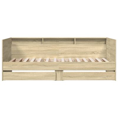 vidaXL Lit de jour avec tiroirs sans matelas chêne sonoma 75x190 cm