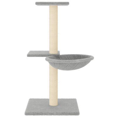 vidaXL Arbre à chat avec griffoirs en sisal gris clair 72 cm