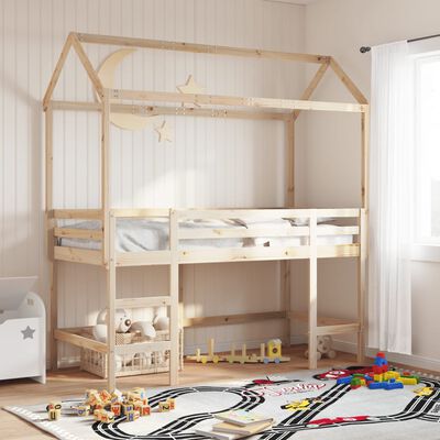 vidaXL Toit de lit pour enfants 207x80,5x151,5 cm bois de pin massif