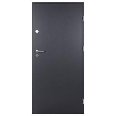 vidaXL Porte d'entrée anthracite 90x200 cm aluminium