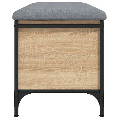 vidaXL Banc de rangement chêne sonoma 82x42x45 cm bois d'ingénierie