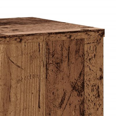 vidaXL Supports pour plantes 2 pcs vieux bois bois d'ingénierie