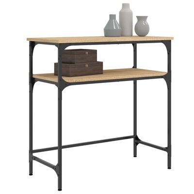 vidaXL Table console chêne sonoma 75x35,5x75 cm bois d'ingénierie