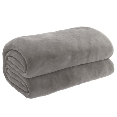 vidaXL Couverture lestée avec housse Gris 152x203 cm 11 kg Tissu