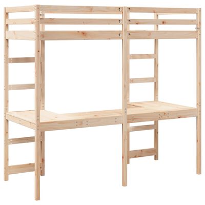 vidaXL Cadre de lit superposé sans matelas 75x190cm bois de pin massif