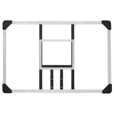 vidaXL Panneau de basket-ball Transparent 90x60x2,5 cm Polycarbonate