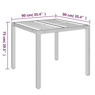 vidaXL Ensemble à manger de jardin 3 pcs coussins gris résine tressée