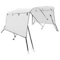 vidaXL Toit bimini à 3 arceaux parois latérales 183x(137-152)x137 cm