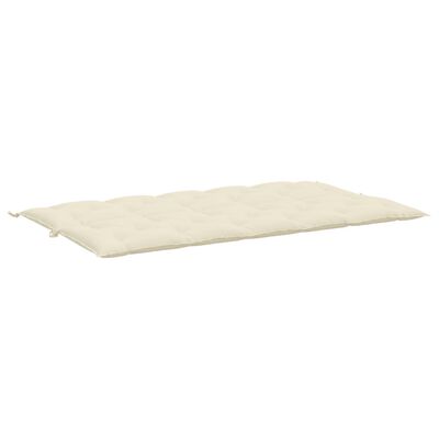 vidaXL Coussin de banc de jardin blanc crème tissu oxford