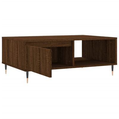 vidaXL Table basse chêne marron 90x60x35 cm bois d'ingénierie