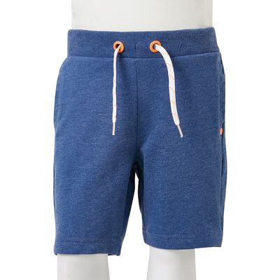 Short pour enfants avec cordon de serrage mélange bleu foncé 140