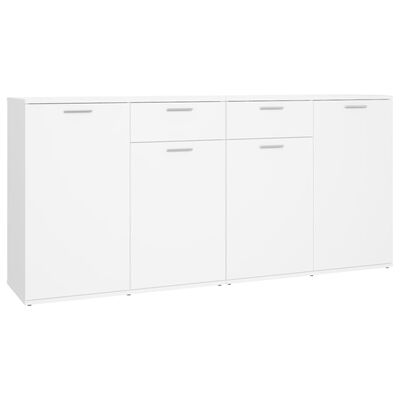 vidaXL Buffet Blanc 160x36x75 cm Bois d'ingénierie