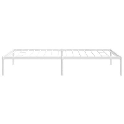 vidaXL Cadre de lit métal sans matelas blanc 100x190 cm