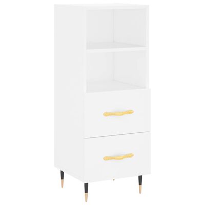 vidaXL Buffet blanc 34,5x34x90 cm bois d'ingénierie