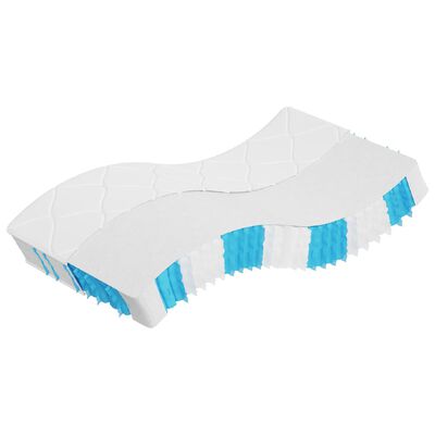 vidaXL Matelas à ressorts ensachés dureté moyenne 120x200 cm